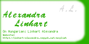 alexandra linhart business card